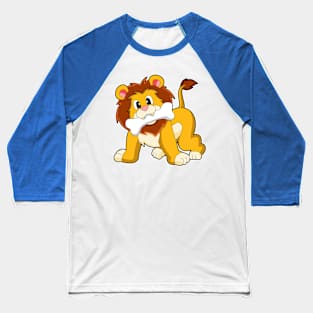 Lion with Bone Baseball T-Shirt